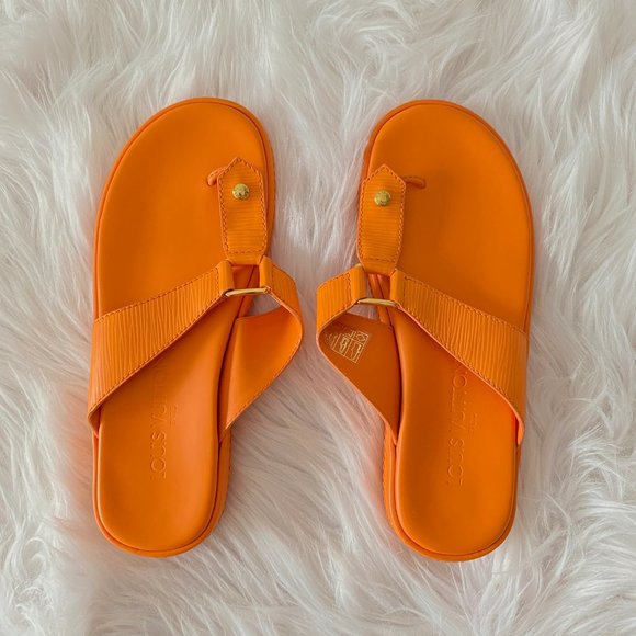 Louis Vuitton | Shoes | Louis Vuitton Epi Leather Orange Thong Sandals |  Poshmark